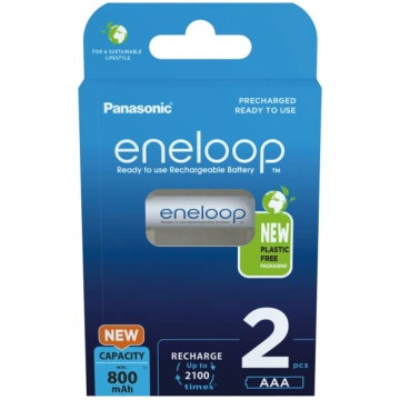 Panasonic Eneloop R03 AAA 800mAh akumulators 2 gab