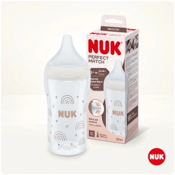 NUK Perfect Match pudele ar temperatūras kontroli 