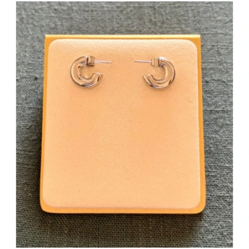 Carrie Bubble Mini Hoops | Silver Joanna A