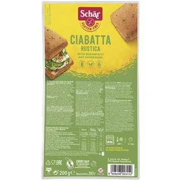 Schar Ciabatta Rustiche bezglutēna maize, 200 g