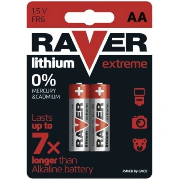 Raver litija baterija FR6 (AA) Emos