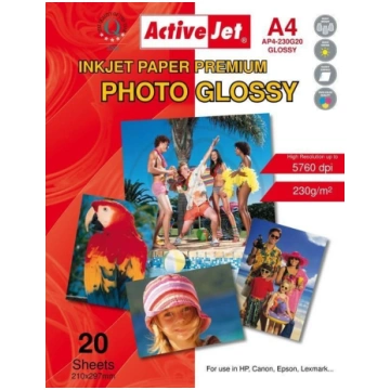 Foto papīrs ActiveJet AP4-230G20, A4