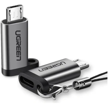 Ugreen USB-C uz micro USB adapteris - pelēks