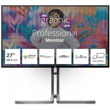 AOC U27U3CV monitors 27" 4K Ultra HD LCD 3840 x 21