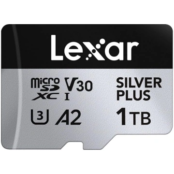 Lexar Silver Plus Micro SD karte 1TB, līdz 205 MB/