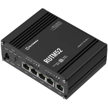 5G modems Teltonika RUTM52, melna krās