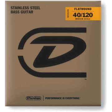 DBFS40120M STEEL MEDIUM SCALE FLATWOUND BASS STRIN