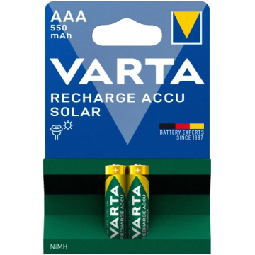 Baterijas lādējamas AAA VARTA Recharge Accu Solar 