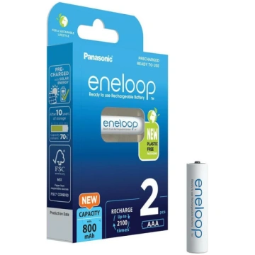 Uzlādējamās baterijas Panasonic eneloop, AAA, 800 
