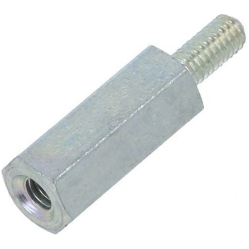 Screwed spacer sleeve; 12mm; Int.thread: M2,5; Ext
