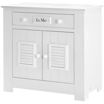Kumode Marsylia MDF 2 durvis, balta Pinio