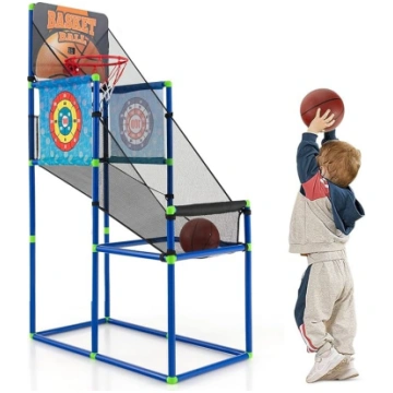 GYMAX Arkādes basketbola spēle, 2-in-1 basketbola 
