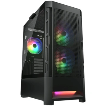 COUGAR DUOFACE RGB PC Case, Mid Tower, Black CGR-5