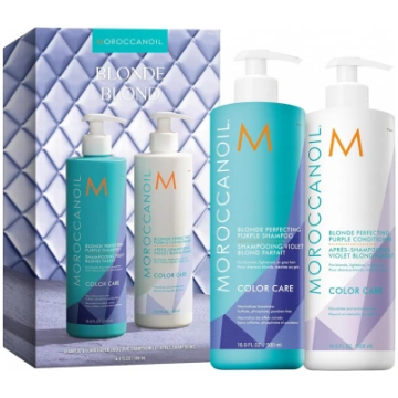Moroccanoil Blonde Perfecting Purple Shampoo & Con