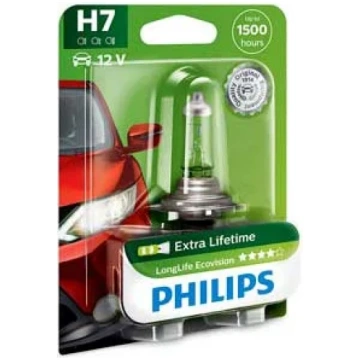 Lampa PHILIPS H7 12V LongLife EcoVision Blisteris 