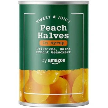 Amazon Peaches, pusi augļu cukuroti, 411 g ANEB0C6