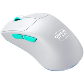 CHERRY XTRFY M64 Wireless, gaming mouse white/turq