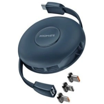 Promate Quiver Foldable Magnetic Cable USB-C to US