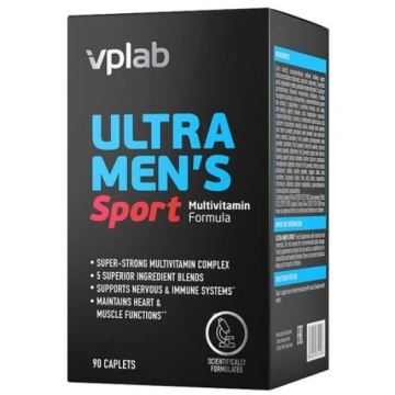Multivitamīni VPLAB Ultra Men"s Sport, 90 kapsulas