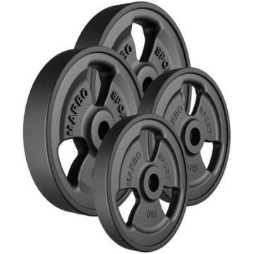 30mm svara diski Tri-Grip rubberized cast iron wei