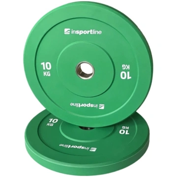 Gumijas svaru disks inSPORTline Bumper Plate Go 10
