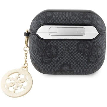 GUESS 4G Script PC/PU Charm Case for AirPods 3, Bl