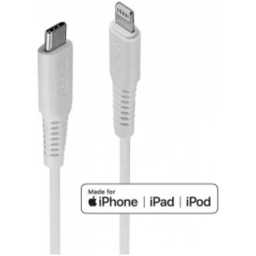 Lindy 1m USB Type C to Lightning Cable, White