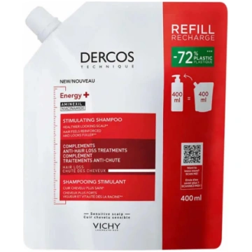 Vichy Dercos Energy+ stimulējošs šampūna uzpilde, 