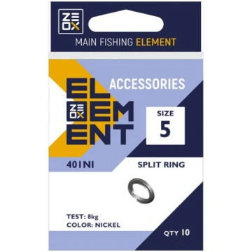 Riņķi Zeox Split Ring 401NI *6 10gab