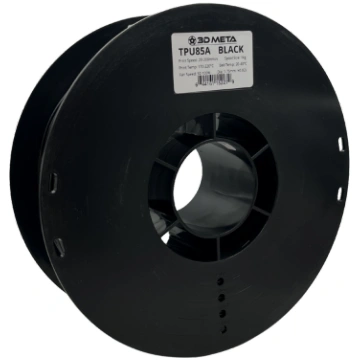3D Meta TPU85A Black 1KG Spool TPU-85A-BLACK