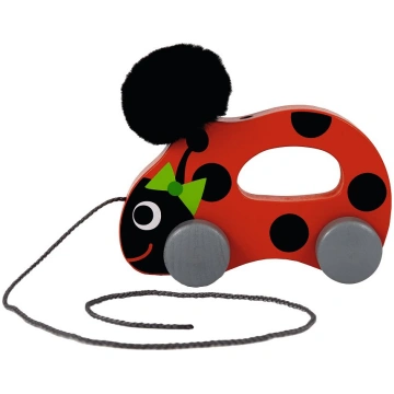Uzvelkamā rotaļlieta Trefl Ladybug Ilonka, sarkana