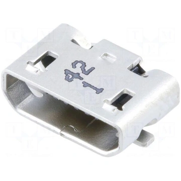 Connector: USB B micro | socket | on PCBs | SMT | 