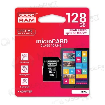 Atmiņas karte GOODRAM MicroSD 128Gb (class 10) + S