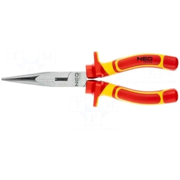 Pliers | insulated,straight,half-rounded nose,univ
