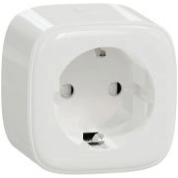 Smart Plug, Wiser, Schuko, 230 V AC, 2P + E, balts