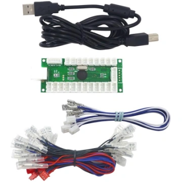 SJJX Zero Delay USB Encoder LED Joystick Kit Arcad