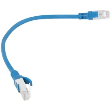 Lanberg patch cable - 25 cm - blue, RAL 5012 PCU5-