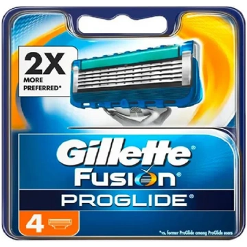 Gillette Fusion ProGlide spare blades for shaving 