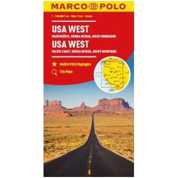 MARCO POLO Kontinentalkarte USA West 1:2 Mio.: Paz