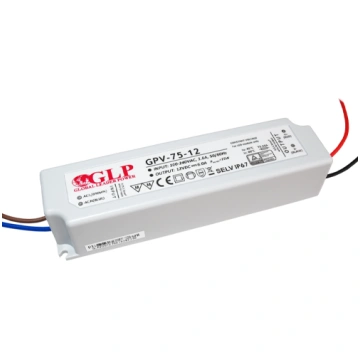 LED transformators IP67 12V DC, 72W/6A