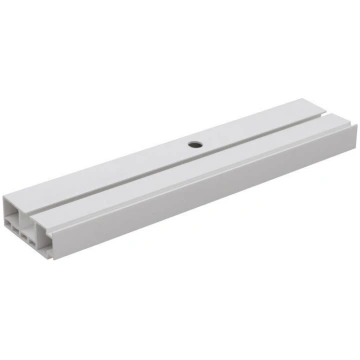Griestu karnīze, viena PVC sliede, 180 cm, balta