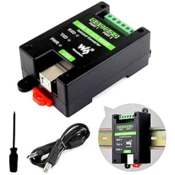 Waveshare USB uz 2CH RS485 industriālās klases izo