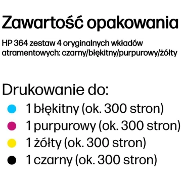 HP 364 4-pack Black/Cyan/Magenta/Yellow Original I