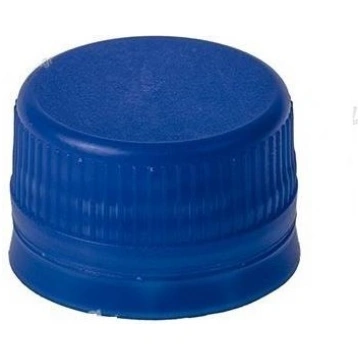 Zils plastmasas skrūvējamais korķis PET pudelei Ø2