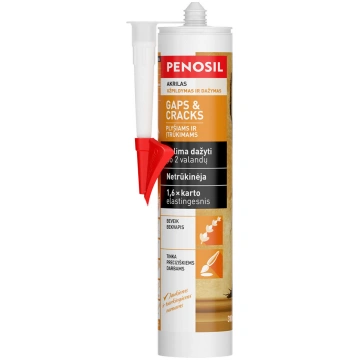 Akrila hermētiķis Penosil Gaps&Cracks, 310 l, balt