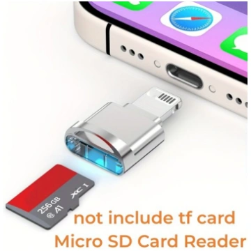 Micro SD karšu lasītājs adapters priekš iPhone/iPa
