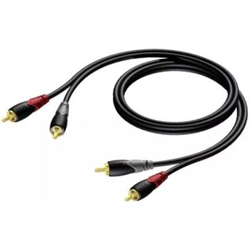 Procab audio kabelis 2x RCA vīrietis — 2x RCA vīri