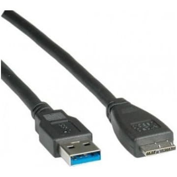 Kabelis Usb Roline Usb-a - Micro-b 0.8 M Melns (11