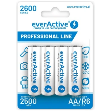 Rechargeable batteries everActive Ni-MH R6 AA 2600
