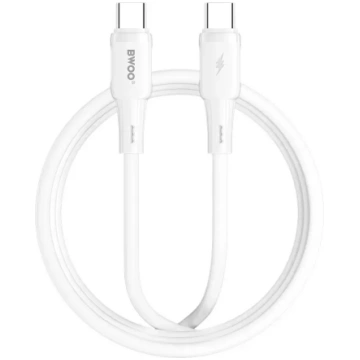 BWOO silicone cable X329CC 65W USB-C 1m white | GS